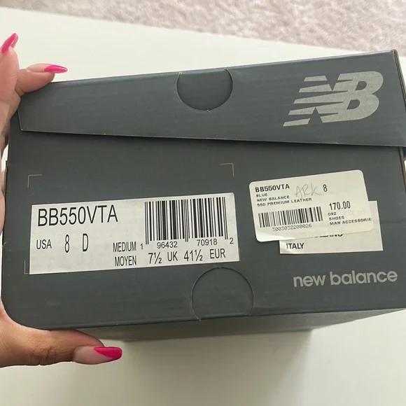 NEW BALANCE 550 size 8 mens nwt never worn💙💙💙 - Picture 5 of 6